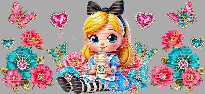 16oz Disney style-D-3006